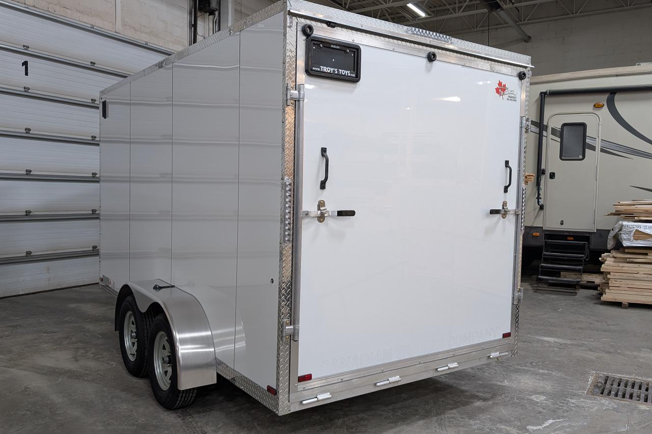 2025 Canadian Trailer Company 7x14 V Nose Cargo Trailer Aluminum Tandem Axle Photo5