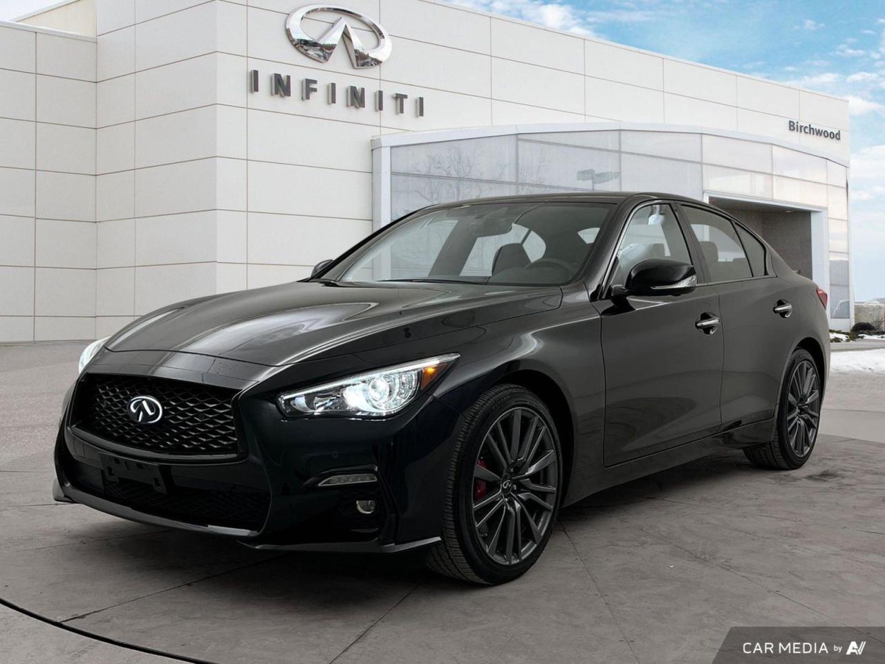 Used 2023 Infiniti Q50 Black Opal Edition Accident Free | Low KM's for sale in Winnipeg, MB