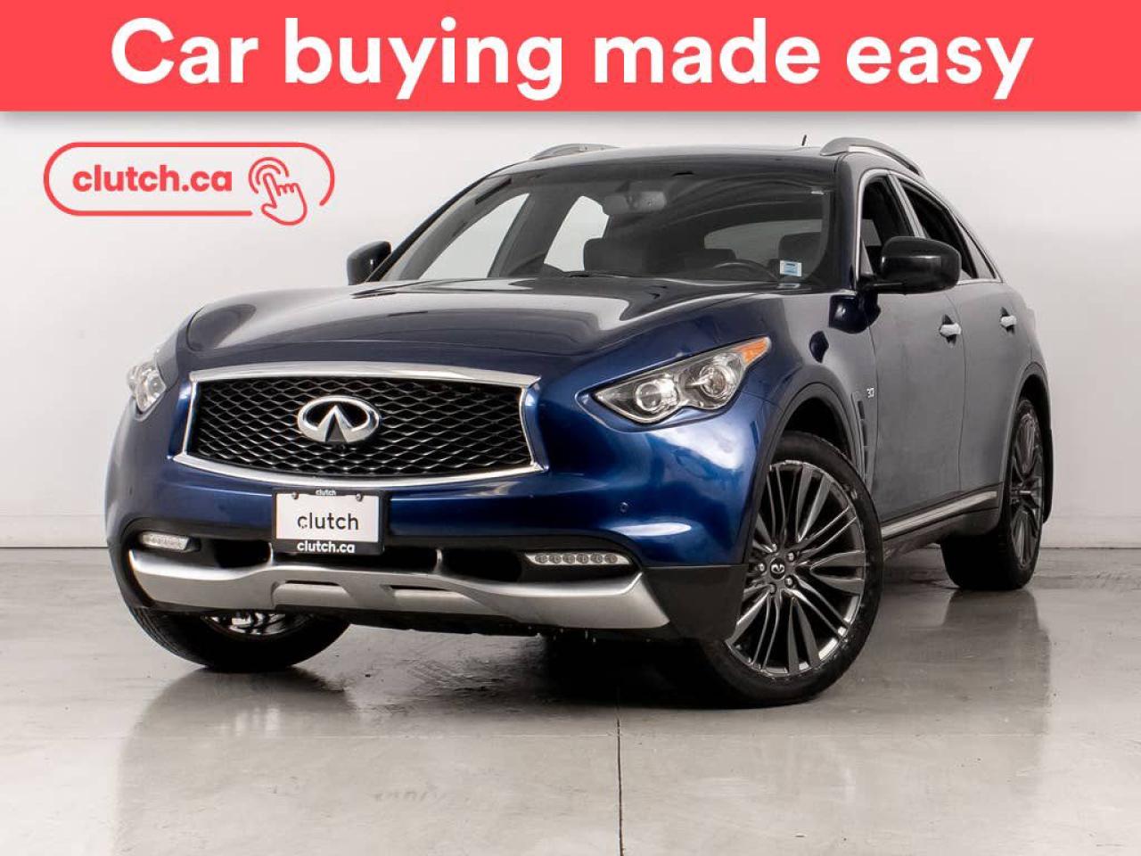 Used 2017 Infiniti QX70 AWD Sport w/ Navigation, 360 Camera, Leather Seats for sale in Bedford, NS