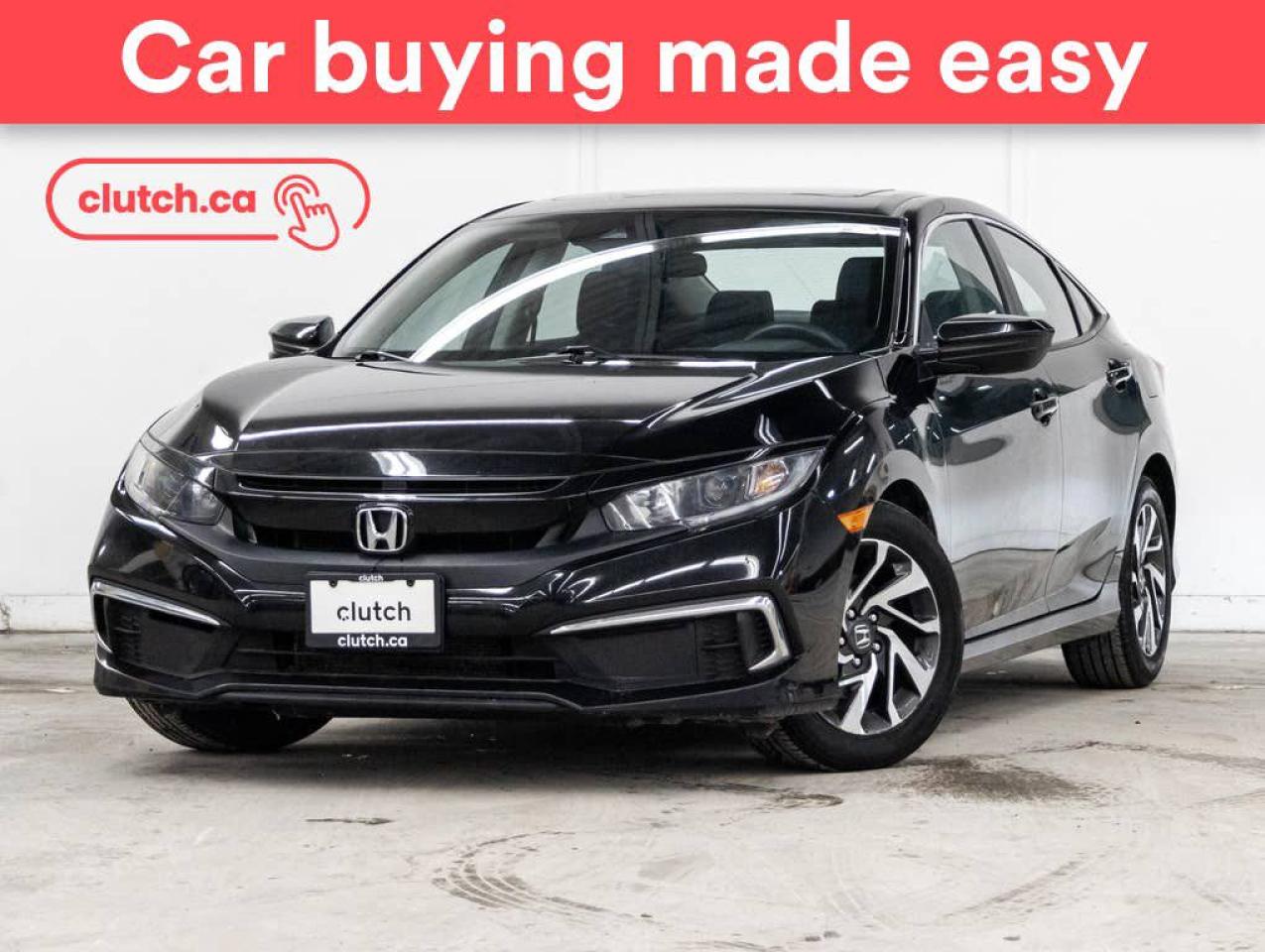 Used 2019 Honda Civic EX w/ Apple CarPlay & Android Auto, Power Moonroof, Rearview Cam for sale in Toronto, ON