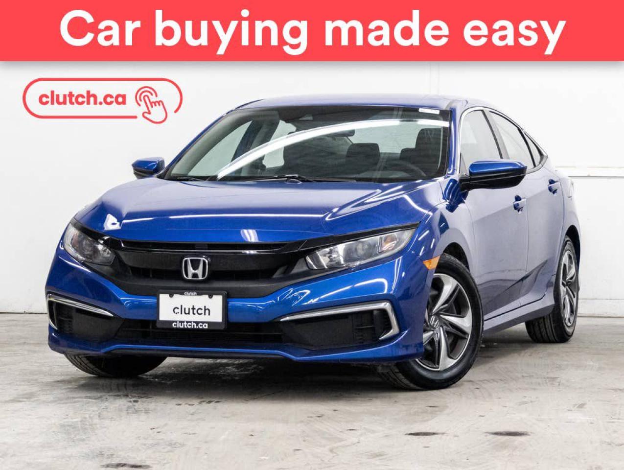 Used 2020 Honda Civic LX w/ Apple CarPlay & Android Auto, Rearview Cam, A/C for sale in Toronto, ON