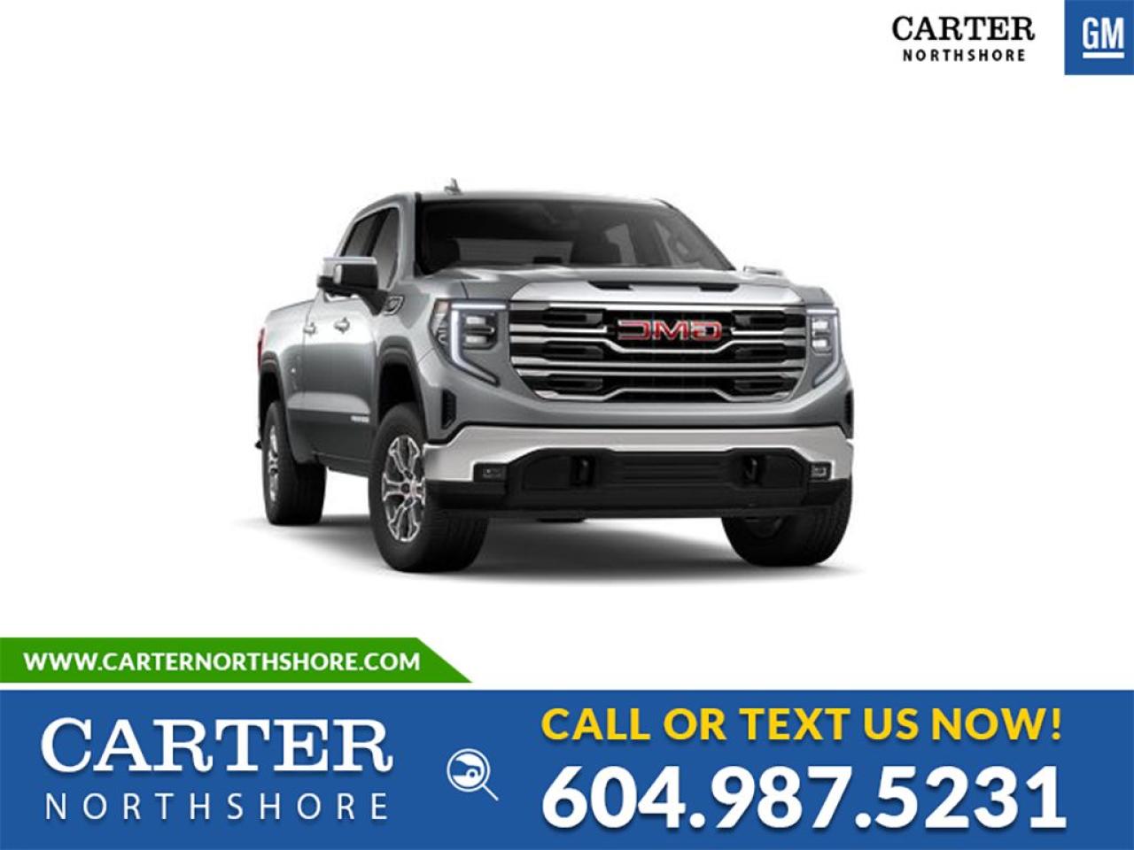 New 2025 GMC Sierra 1500 CREW CAB STANDARD BOX 4WD/SLT PKG for sale in North Vancouver, BC