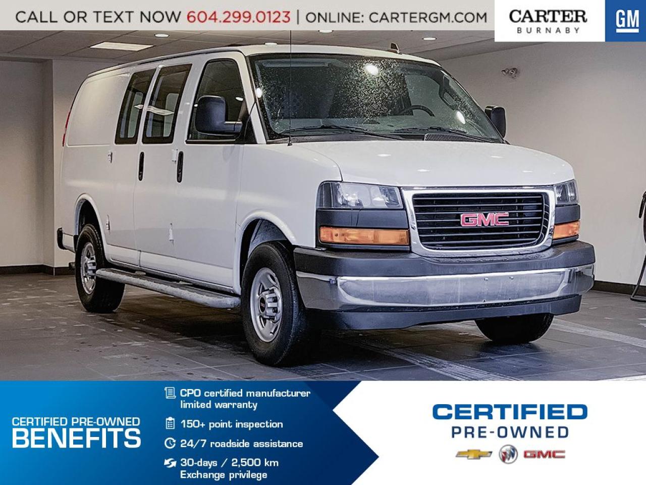 Used 2021 GMC Savana Cargo Van Steel Wheels/Air Con/Rear Cam/Cruise for sale in Burnaby, BC