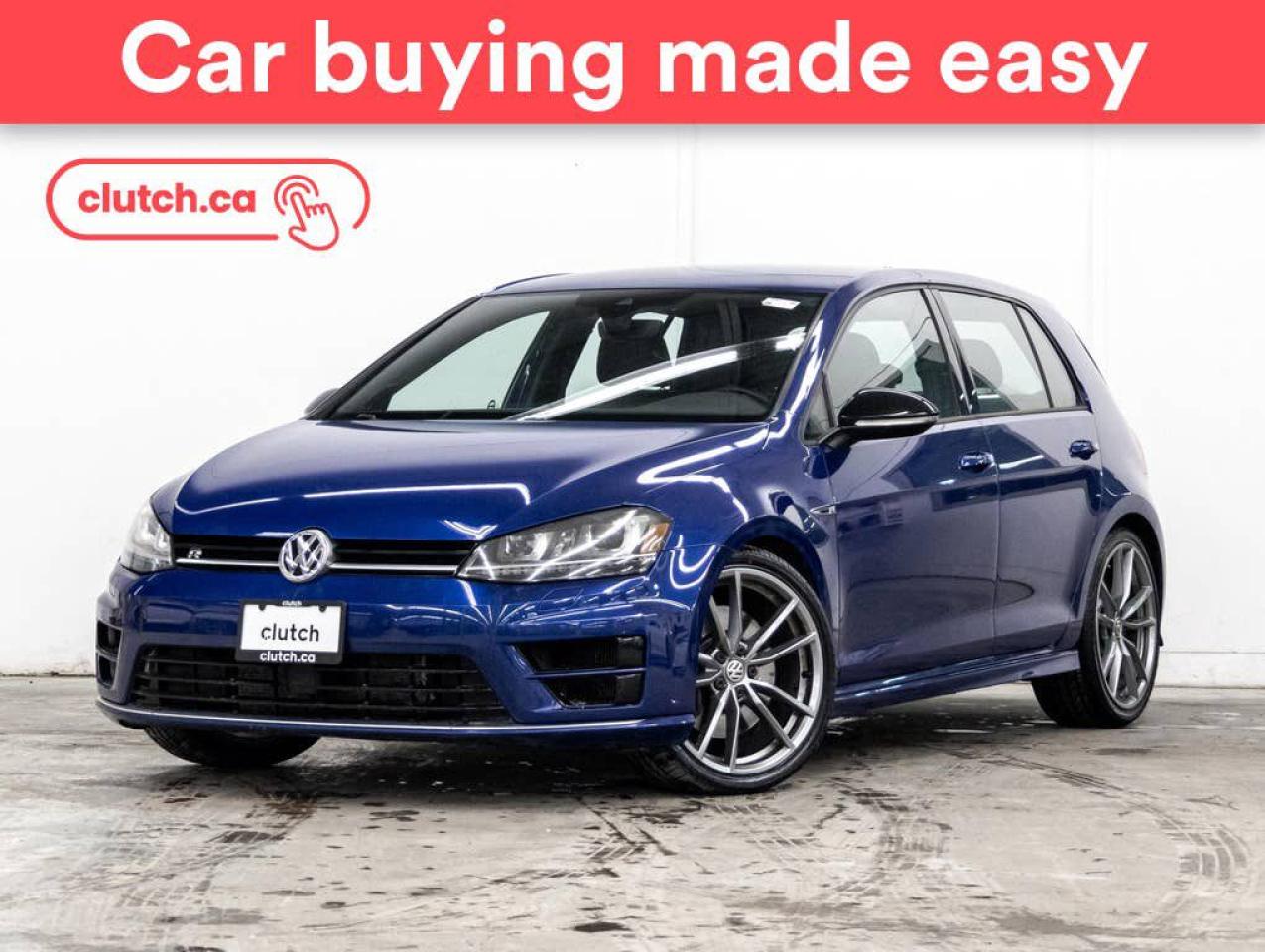 Used 2017 Volkswagen Golf R DSG AWD w/ Technology Pkg w/ Apple CarPlay & Android Auto, Rearview Cam, Nav for sale in Toronto, ON