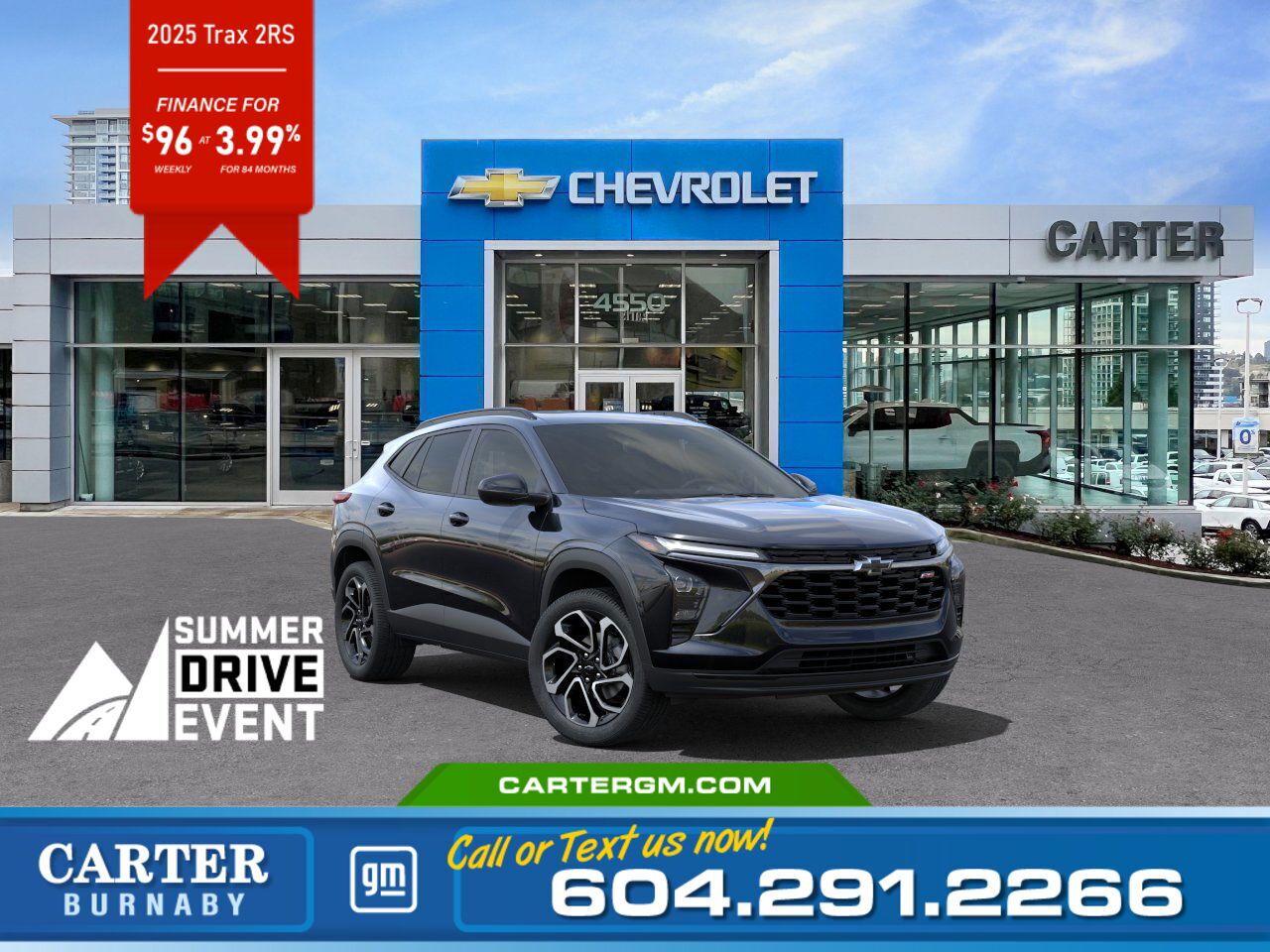New 2025 Chevrolet Trax 2RS | From $96 per week! for sale in Burnaby, BC