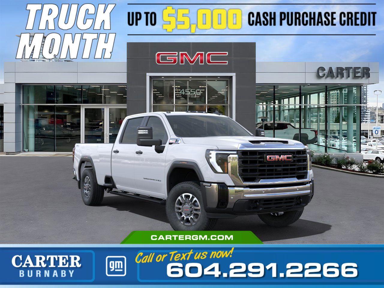 New 2025 GMC Sierra 3500 HD PRO 4WD | HD Rear Cam/Cruise Ctrl for sale in Burnaby, BC