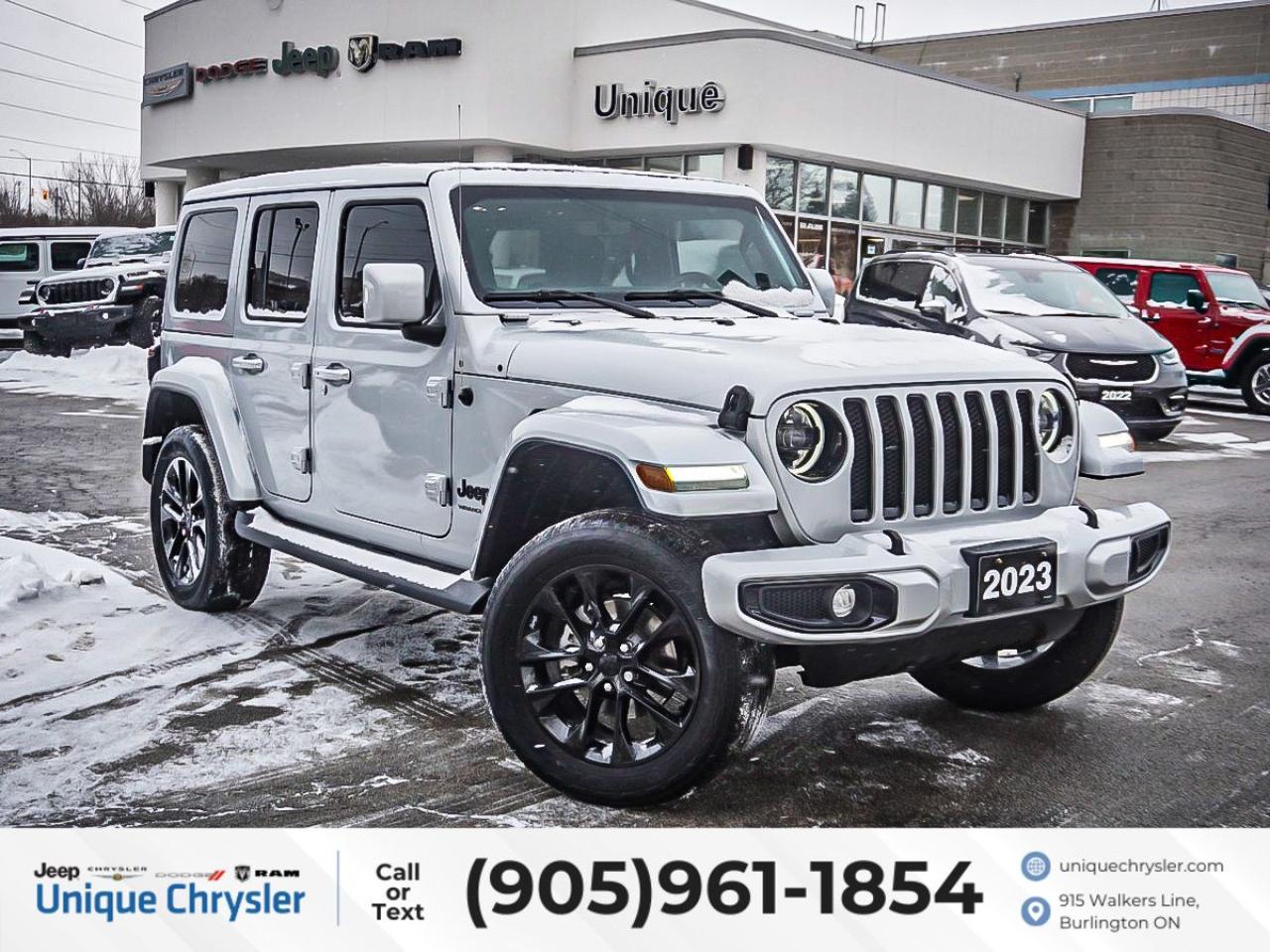 Used 2023 Jeep Wrangler High Altitude 4 Door 4x4| SKY TOP| LEATHER| NAV| for sale in Burlington, ON