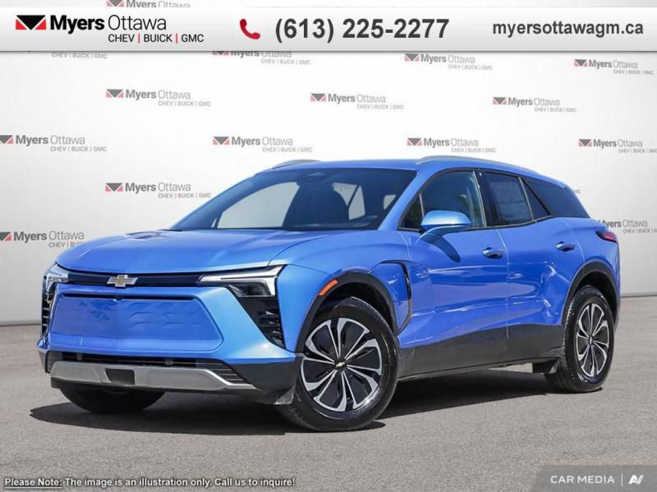 New 2025 Chevrolet Blazer EV LT  4LT, EAWD, SUNROOF, BLACK EDITION, RIPTIDE BLUE for sale in Ottawa, ON