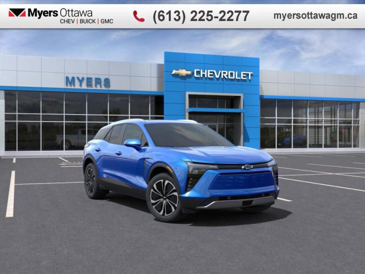 New 2025 Chevrolet Blazer EV LT  4LT, EAWD, SUNROOF, BLACK EDITION, RIPTIDE BLUE for sale in Ottawa, ON