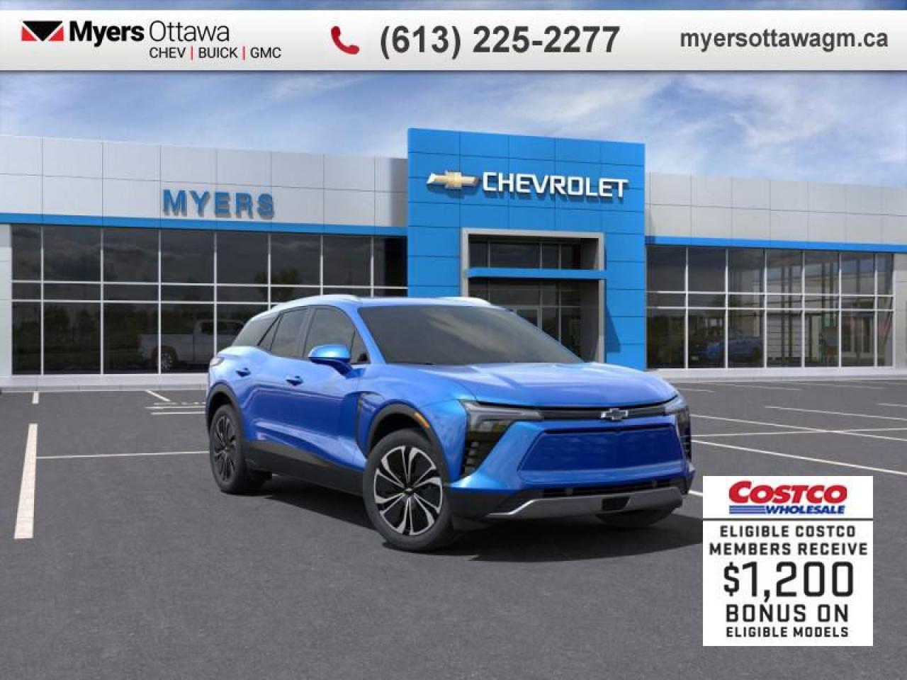 New 2025 Chevrolet Blazer EV LT  4LT, EAWD, SUNROOF, BLACK EDITION, RIPTIDE BLUE for sale in Ottawa, ON