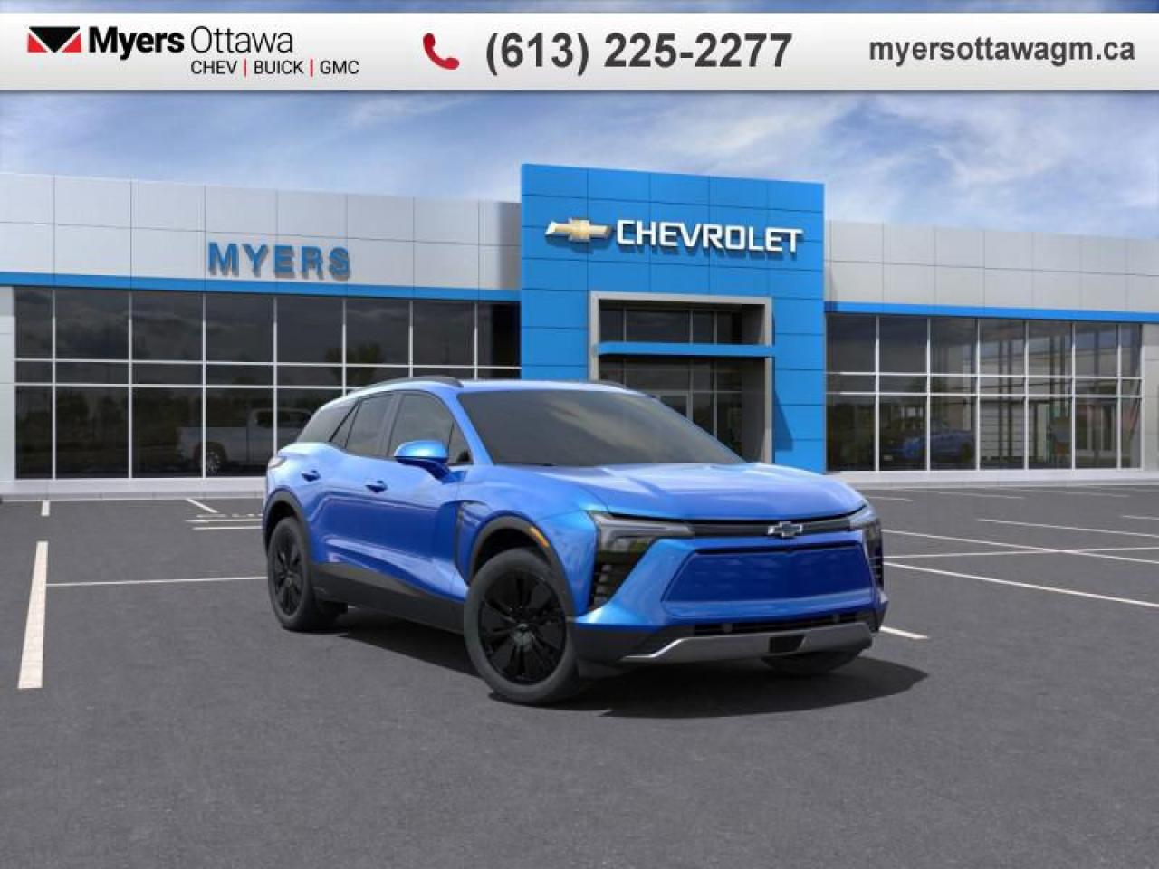 New 2025 Chevrolet Blazer EV LT  EV 4LT, AWD, POWER SUNROOF, MIDNIGHT EDITION, RIPTIDE BLUE for sale in Ottawa, ON