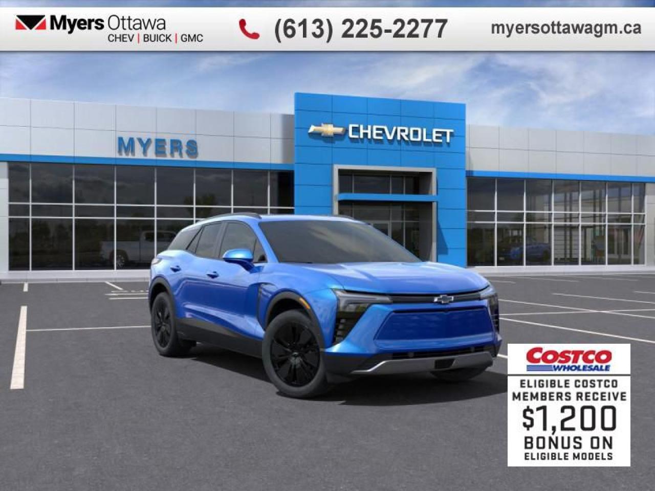New 2025 Chevrolet Blazer EV LT  EV 4LT, AWD, POWER SUNROOF, MIDNIGHT EDITION, RIPTIDE BLUE for sale in Ottawa, ON