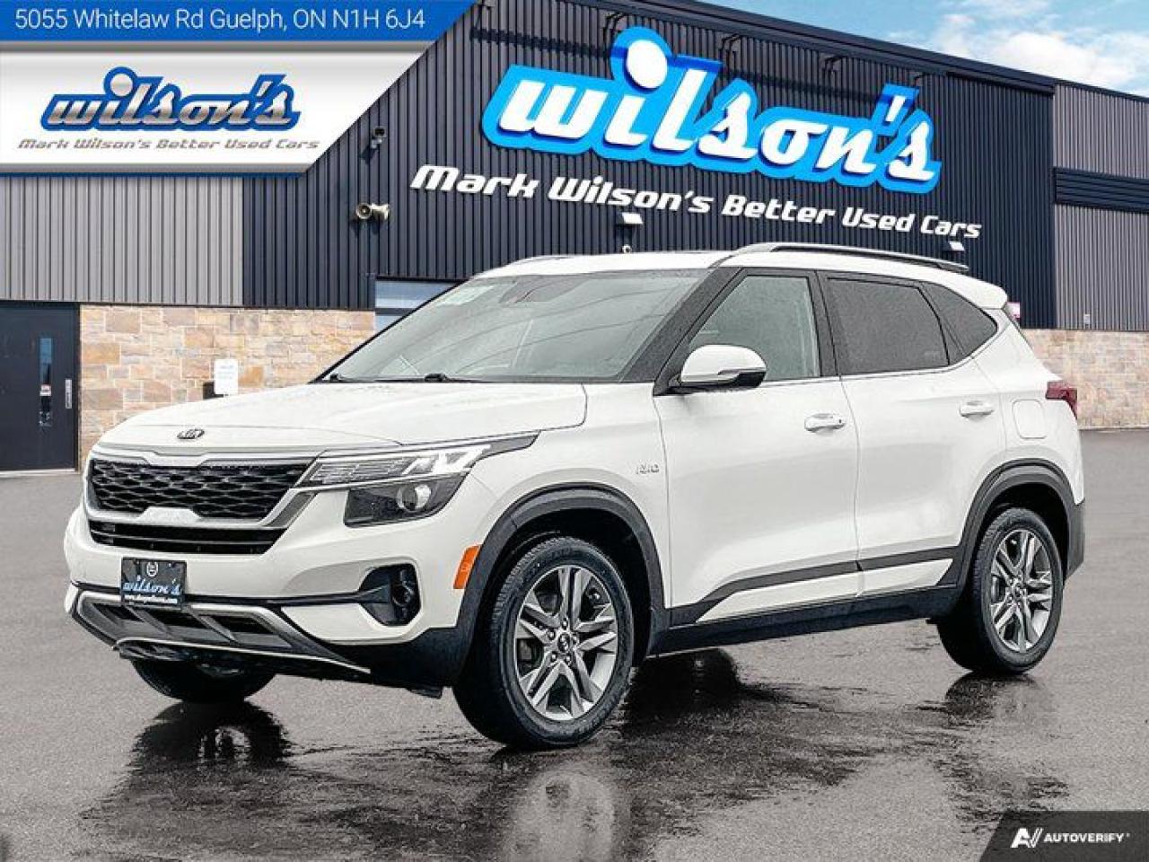 Used 2021 Kia Seltos EX AWD, Leather, Sunroof, Heated Seats & Steering, Remote Start, Cruise Control, New Tires & Brakes! for sale in Guelph, ON