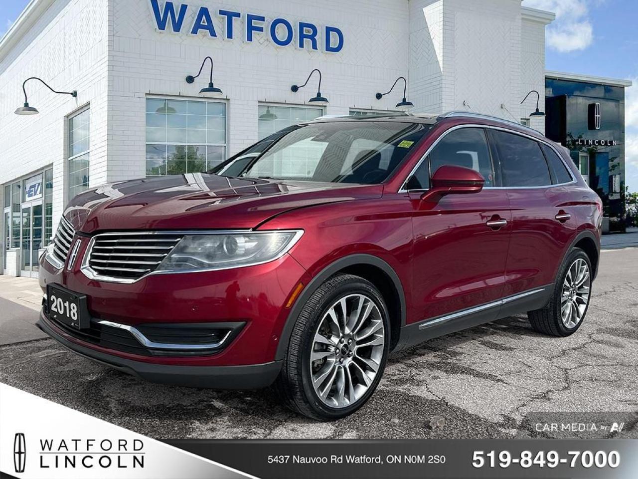 <p>The 2018 Lincoln MKX 2.7L Reserve is a luxurious and powerful midsize SUV that blends refined design with exceptional performance. Equipped with a 2.7-liter turbocharged V6 engine</p>
<p> confident drive. The MKX Reserves advanced all-wheel-drive (AWD) system ensures excellent traction and stability across a variety of road conditions.

Inside</p>
<p> while the 14-speaker Revel audio system provides a top-tier listening experience. The intuitive 8-inch touchscreen with SYNC 3 offers seamless connectivity with Apple CarPlay and Android Auto</p>
<p> and modern lines that reflect the MKXs upscale appeal. The Reserve trim also includes a host of advanced safety features such as adaptive cruise control</p>
<p> the 2018 Lincoln MKX 2.7L Reserve stands out as a premium SUV that offers a refined driving experience for those who demand both style and substance.

REASONS TO BUY FROM WATFORD FORD


Best Price First.

Tired of negotiating? No problem! No hassle</p>
<p> best price from the start. Guaranteed!

Brake pads for life.

Receive free brake pads for life of your vehicle when you do all your regular service at Watford Ford.

First oil change covered.

Return to Watford Ford for your complimentary first oil change with your New or Used vehicle.

1 year road hazard tire protection.

Nails</p>
<p> potholes?no worries. $250 coverage per tire for any road hazards.

Secure-guard theft protection.

Four thousand dollars ($4</p>
<p> in the event that your Vehicle is stolen and not recovered and deemed to be a total loss

**Our goal is to maintain 100% accuracy on our listings. However</p>
<a href=http://www.watfordford.com/used/Lincoln-MKX-2018-id11868617.html>http://www.watfordford.com/used/Lincoln-MKX-2018-id11868617.html</a>