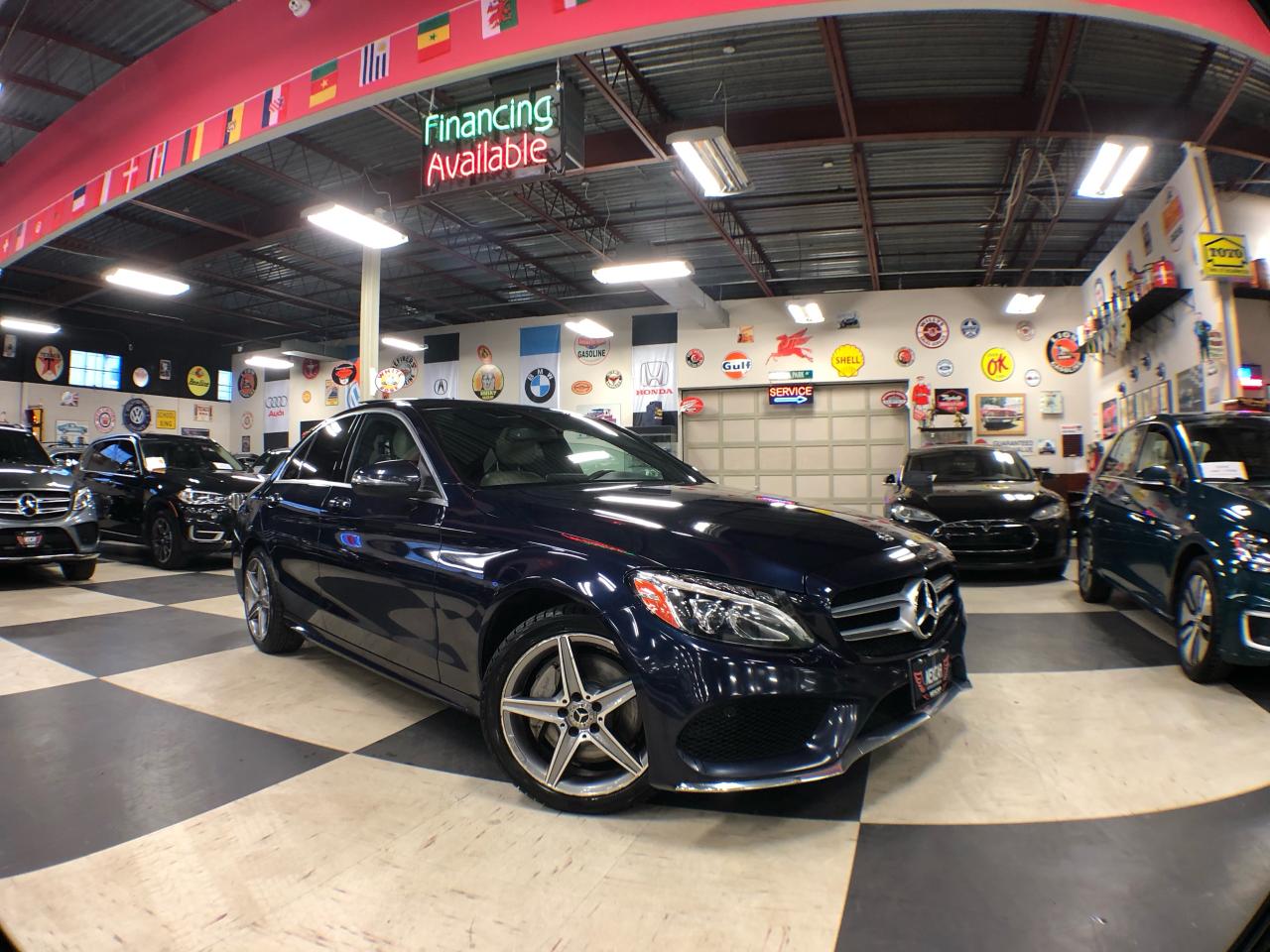 Used 2018 Mercedes-Benz C-Class C 300 AMG PKG 4MATIC LEATHER PAN/ROOF NAVI CAMERA for sale in North York, ON