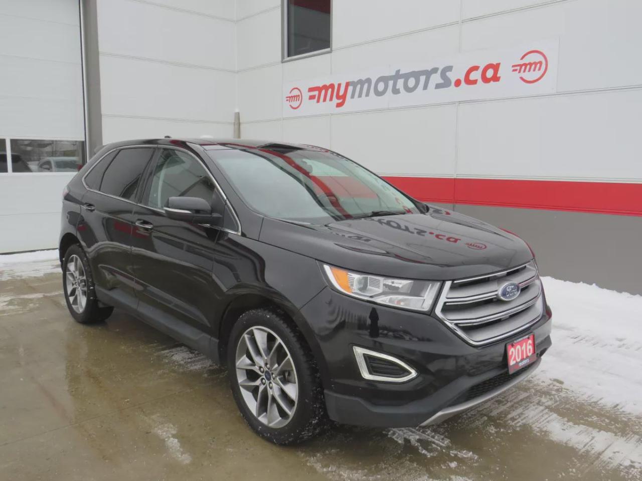 Used 2016 Ford Edge Titanium (**V6**AWD**ALLOY WHEELS**REMOTE START**LEATHER**POWER DRIVERS/PASSENGER SEAT**PANORAMIC SUNROOF**POWER HATCH**MEMORY DRIVERS SEAT**AUTO HEADLIGHTS**BLUETOOTH**CRUISE CONTROL**PUSH BUTTON START**NAVIGATION**BACKUP CAMERA**DIGITAL TOUCHSCREEN**HEA for sale in Tillsonburg, ON