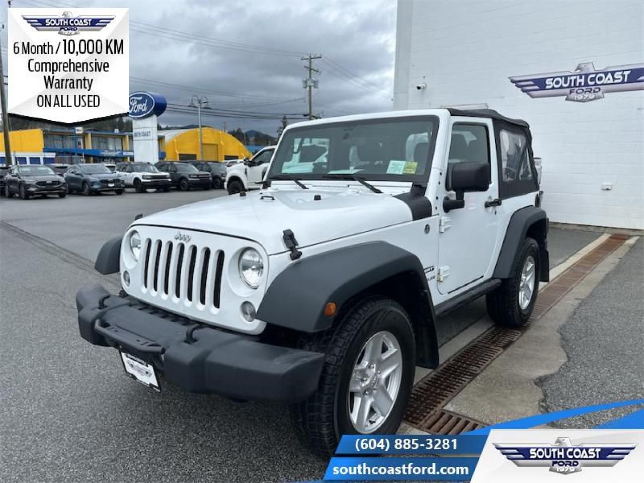 Used 2015 Jeep Wrangler Sport  - Cruise Control -  Removable Top for sale in Sechelt, BC