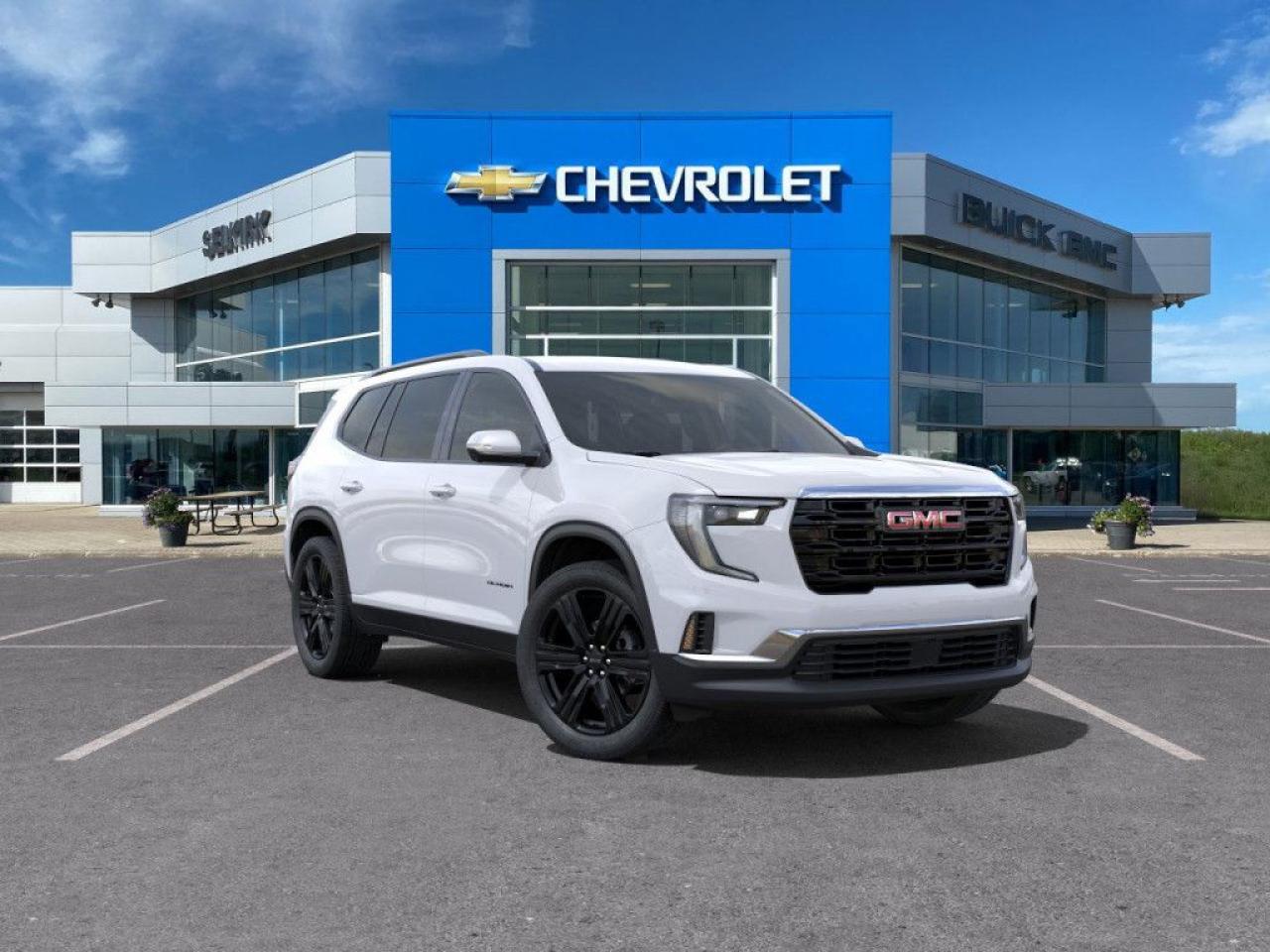 <b>Bose Premium Audio,  Wireless Charging,  Heated Seats,  Heated Steering Wheel,  Power Liftgate!</b><br> <br> <br> <br>  This 2025 GMC Acadia checks all the boxes for a family-friendly SUV. <br> <br>Wherever the roads lead, go confidently in this 2025 GMC Acadia. This SUV offers versatile space and impressive functionality that are seamlessly blended with style, safety, and top notch technology. This Acadia makes a strong impression with its confident stance and bold styling from front to back and its details, big or small, make it a truly distinctive crossover vehicle. <br> <br> This summit white SUV  has an automatic transmission and is powered by a  328HP 2.5L 4 Cylinder Engine.<br> <br> Our Acadias trim level is Elevation. Standard features include the Driver Convenience Package with heated front seats, a heated steering wheel, remote start and a power liftgate for rear cargo access, Assisted Driving Package with lane keeping assist with lane departure warning, automatic emergency braking, and adaptive cruise control. Also standard include a wireless charging pad for mobile devices, a 12-speaker Bose premium audio system, a 15-inch infotainment screen with navigation capability, Apple CarPlay and Android Auto, and even more! This vehicle has been upgraded with the following features: Bose Premium Audio,  Wireless Charging,  Heated Seats,  Heated Steering Wheel,  Power Liftgate,  Remote Start,  Adaptive Cruise Control. <br><br> <br>To apply right now for financing use this link : <a href=https://www.selkirkchevrolet.com/pre-qualify-for-financing/ target=_blank>https://www.selkirkchevrolet.com/pre-qualify-for-financing/</a><br><br> <br/>   Incentives expire 2025-04-30.  See dealer for details. <br> <br>Selkirk Chevrolet Buick GMC Ltd carries an impressive selection of new and pre-owned cars, crossovers and SUVs. No matter what vehicle you might have in mind, weve got the perfect fit for you. If youre looking to lease your next vehicle or finance it, we have competitive specials for you. We also have an extensive collection of quality pre-owned and certified vehicles at affordable prices. Winnipeg GMC, Chevrolet and Buick shoppers can visit us in Selkirk for all their automotive needs today! We are located at 1010 MANITOBA AVE SELKIRK, MB R1A 3T7 or via phone at 204-482-1010.<br> Come by and check out our fleet of 50+ used cars and trucks and 240+ new cars and trucks for sale in Selkirk.  o~o