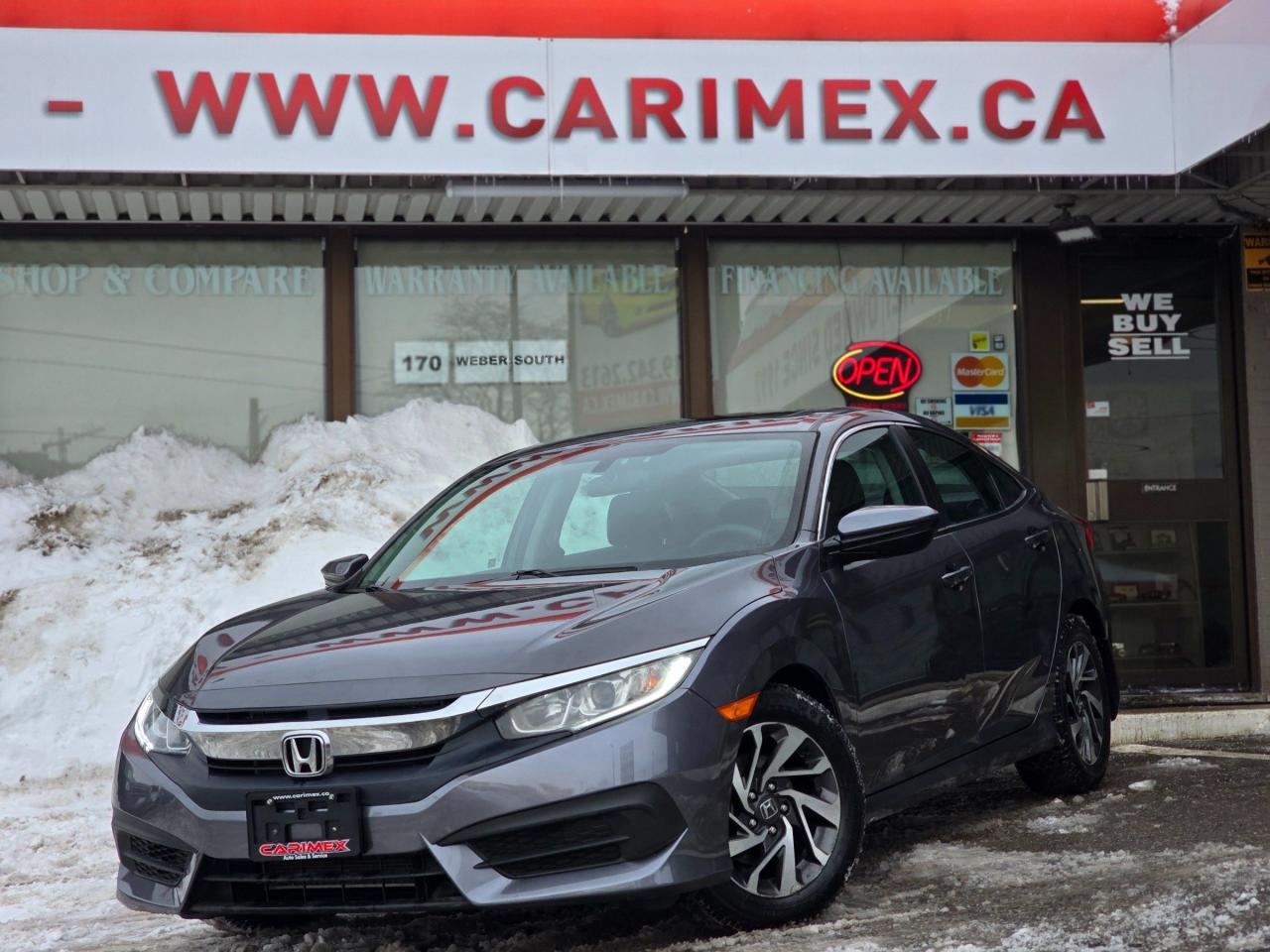 Great Condition Honda Civic EX from California/BC! Equipped with a Sunroof, Back up Camera, Lanewatch Camera, Apple Car Play, Android Auto, Smart Key with Push Button Start, Cruise Control, Bluetooth, Power Group, Alloy Wheels