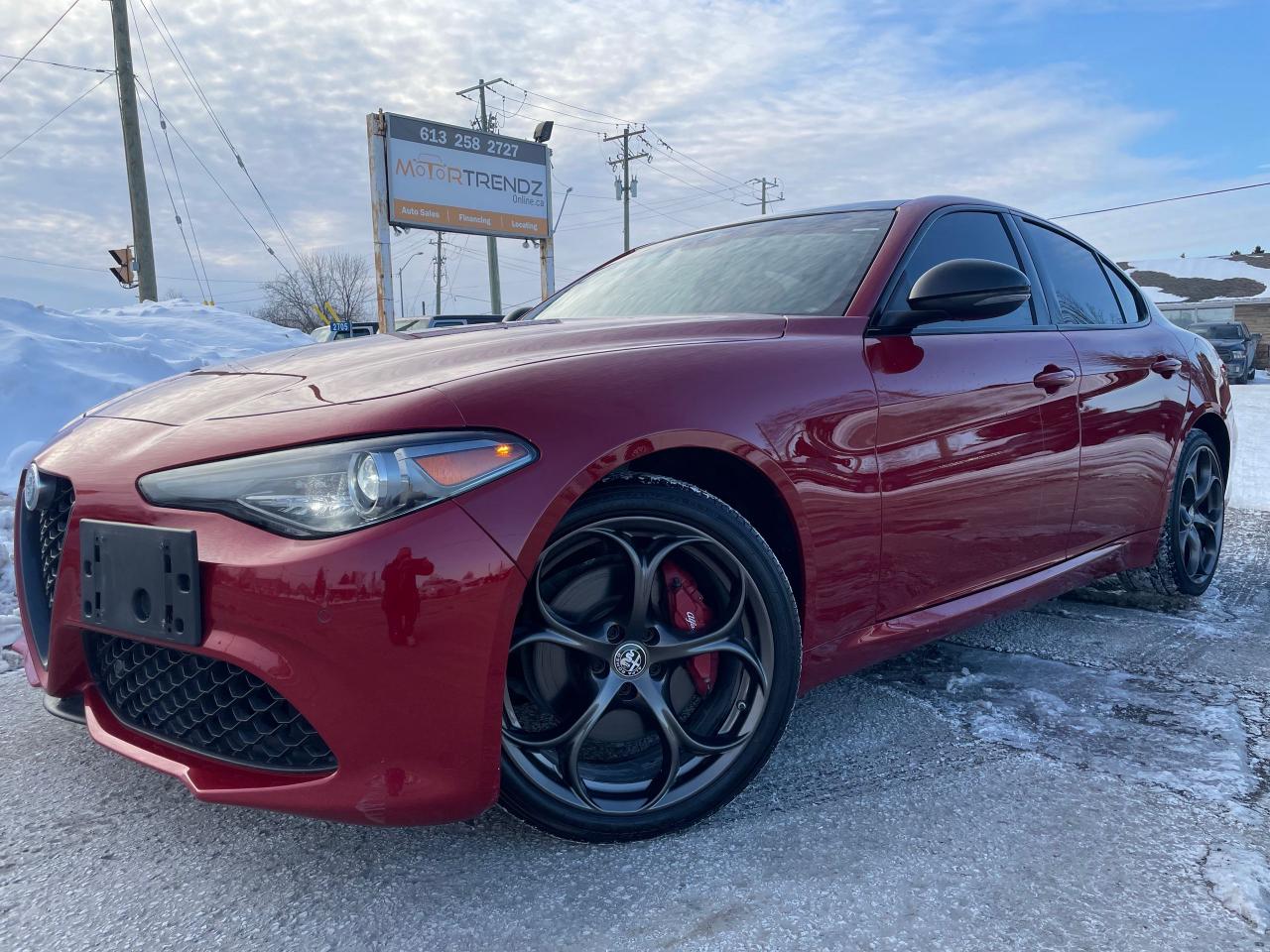 Used 2020 Alfa Romeo Giulia ti AWD! Red Leather! AutoStart! for sale in Kemptville, ON