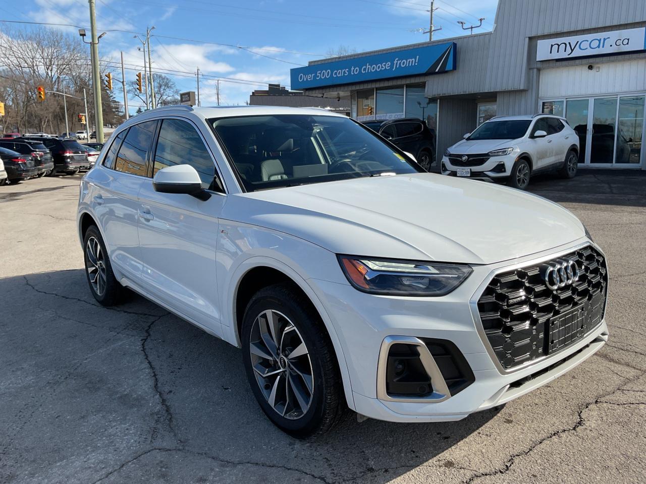 Used 2023 Audi Q5 45 Progressiv 2L Q5 AWD. SUNROOF. HEATED SEATS. LEATHER. NAV. BACKUP CAM. A/C. CRUISE. PWR GROUP. KEYL for sale in Kingston, ON