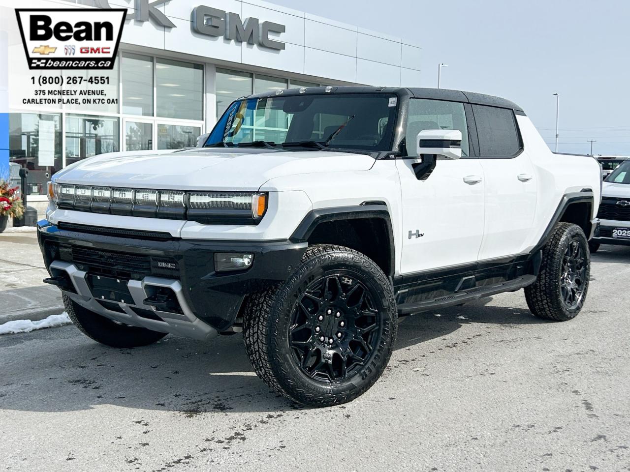 New 2025 GMC HUMMER EV Pickup 2X FULLY ELECTRIC WITH REMOTE START/ENTRY, HEATED SEATS, HEATED STEERING WHEEL, VENTILATED SEATS, ADAPTIVE CRUISE CONTROL, BOSE SOUND SYSTEM, HD SURROUND VISION for sale in Carleton Place, ON