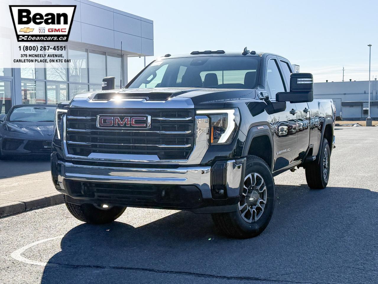 New 2025 GMC Sierra 2500 HD SLE 6.6L V8 WIH REMOTE START/ENTRY, HEATED SEATS, HEATED STEERING WHEEL, CRUISE CONTROL, HD REAR VISION CAMERA, APPLE CARPLAY AND ANDROID AUTO for sale in Carleton Place, ON