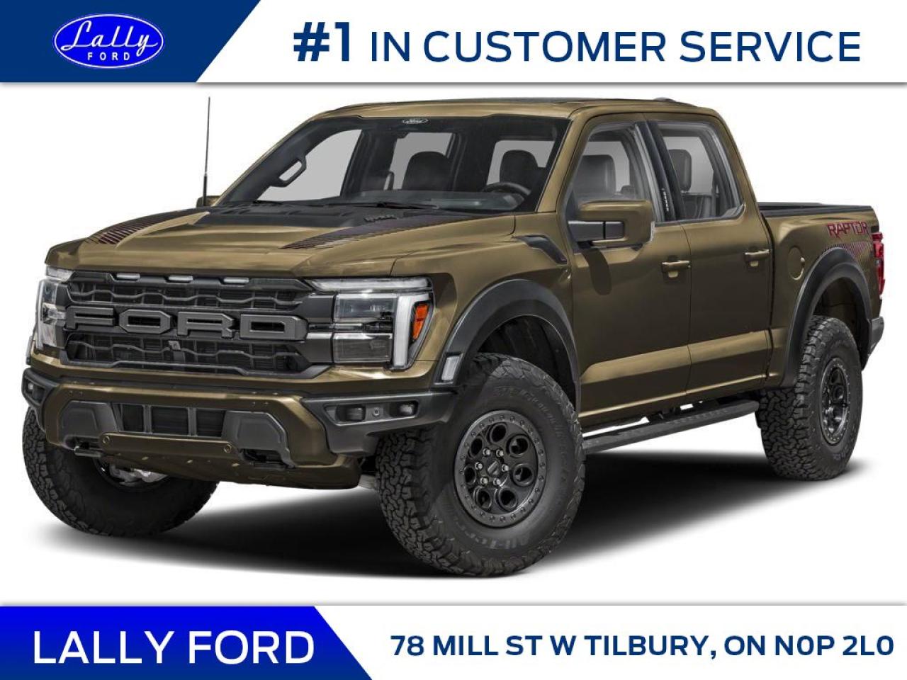 New 2025 Ford F-150 RAPTOR for sale in Tilbury, ON