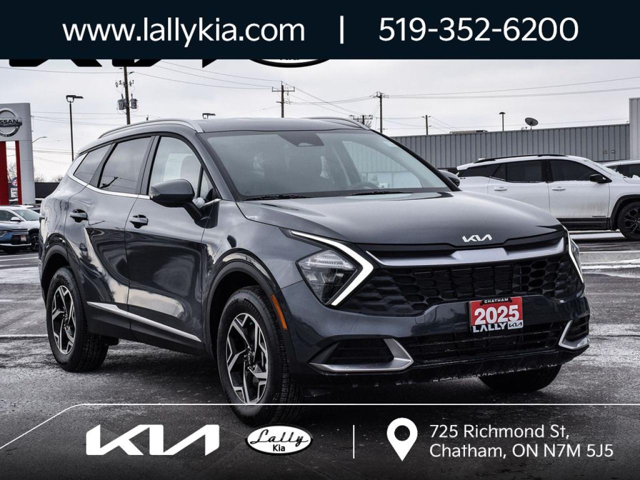 New 2025 Kia Sportage LX AWD | BLUETOOTH | HEATED FRONT SEATS | APPLE CARPLAY & ANDROID AUTO | 17-INCH ALLOY WHEELS | STEERING WHEEL-MOUNTED AUDIO CONTROLS | KEYLESS ENTRY for sale in Chatham, ON