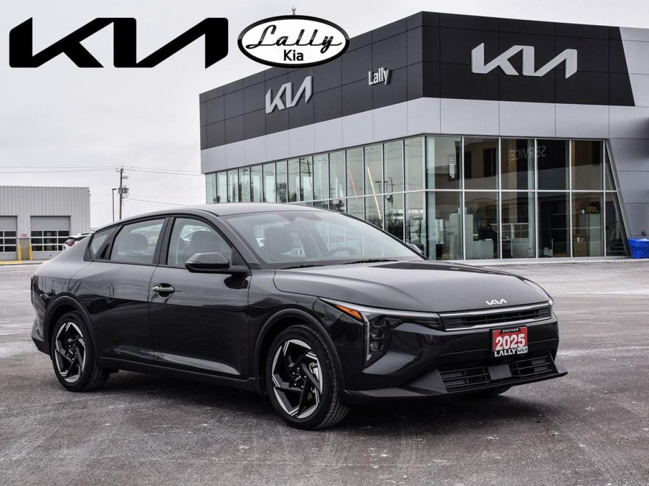 New 2025 Kia K4 EX 12.3-INCH TOUCHSCREEN INFOTAINMENT SYSTEM | WITH APPLE CARPLAY® AND ANDROID AUTO | ADAPTIVE CRUISE CONTROL | HEATED FRONT SEATS & STEERING WHEEL | STEERING WHEEL-MOUNTED AUDIO CONTROLS for sale in Chatham, ON