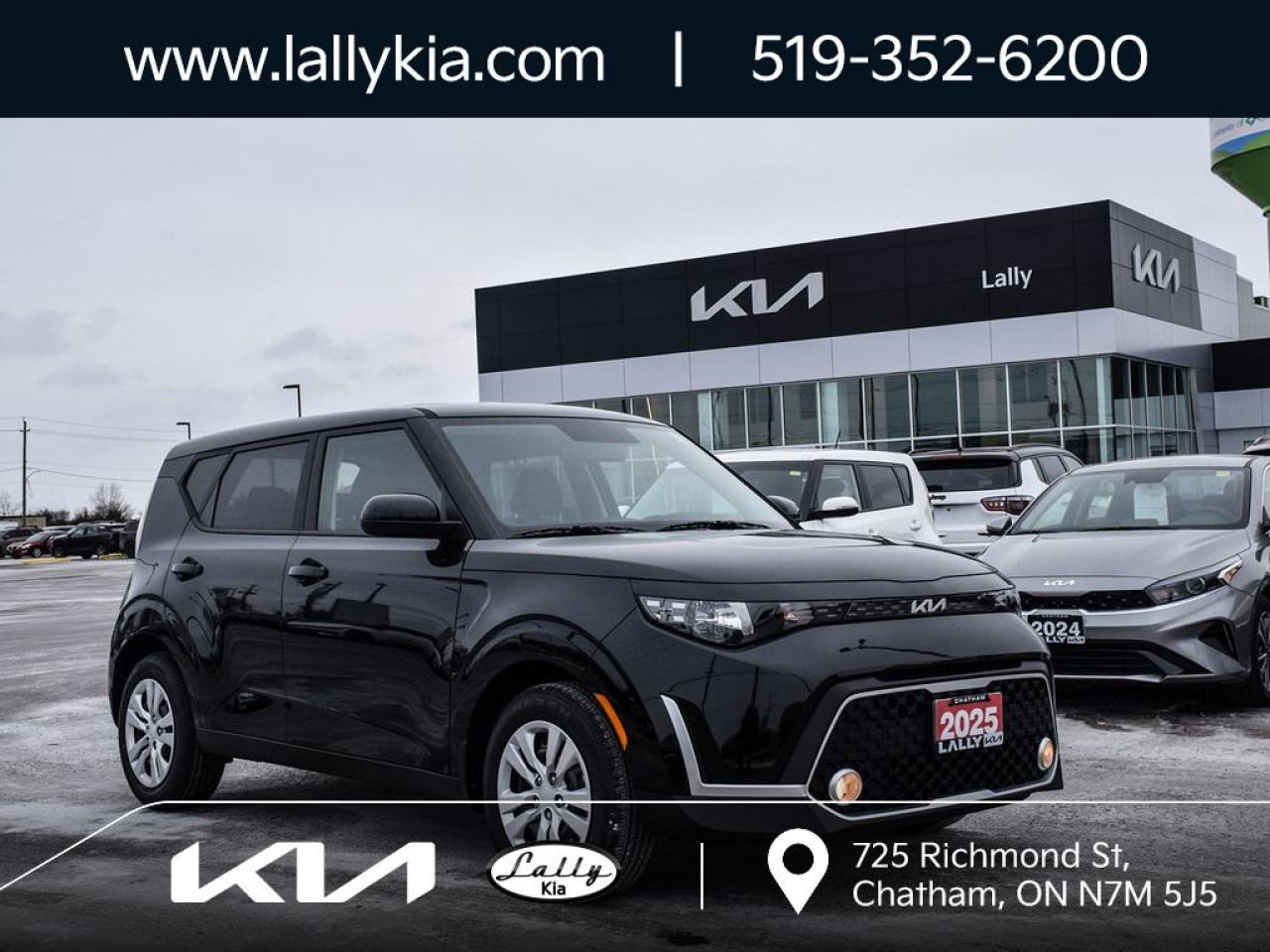 New 2025 Kia Soul LX KEYLESS ENTRY | REARVIEW CAMERA | BLUETOOTH HANDS-FREE CONNECTIVITY WITH STEERING WHEEL AUDIO CONTROLS  | 8-INCH TOUCHSCREEN INFOTAINMENT SYSTEM WITH APPLE CARPLAY & ANDROID AUTO for sale in Chatham, ON