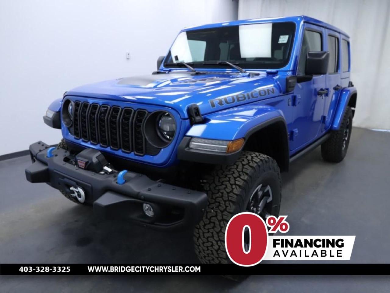 New 2024 Jeep Wrangler 4xe Rubicon - Leather Seats for sale in Lethbridge, AB