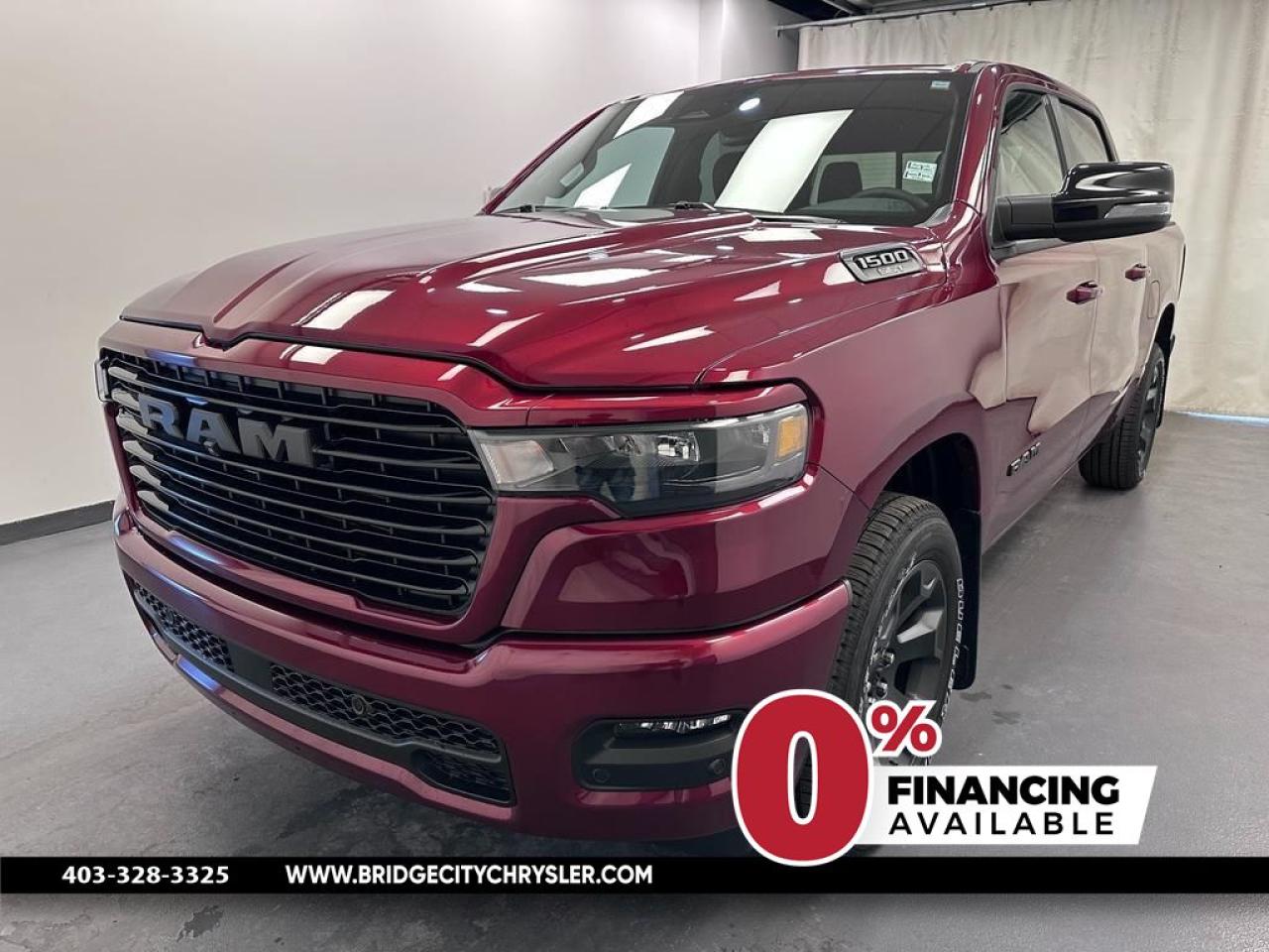 New 2025 RAM 1500 Sport Dealer Installed: Tonneau Cover & Power Folding Running Boards!!! for sale in Lethbridge, AB