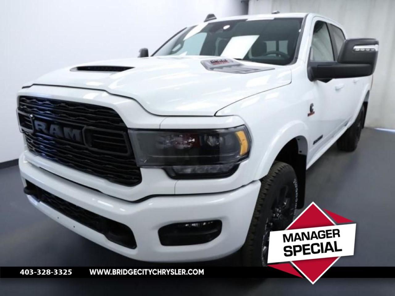 Used 2024 RAM 2500 Limited Night Edition - Sunroof - Auto Leveling Rear Suspension - Power Side Steps - Harman Kardon Speaker for sale in Lethbridge, AB