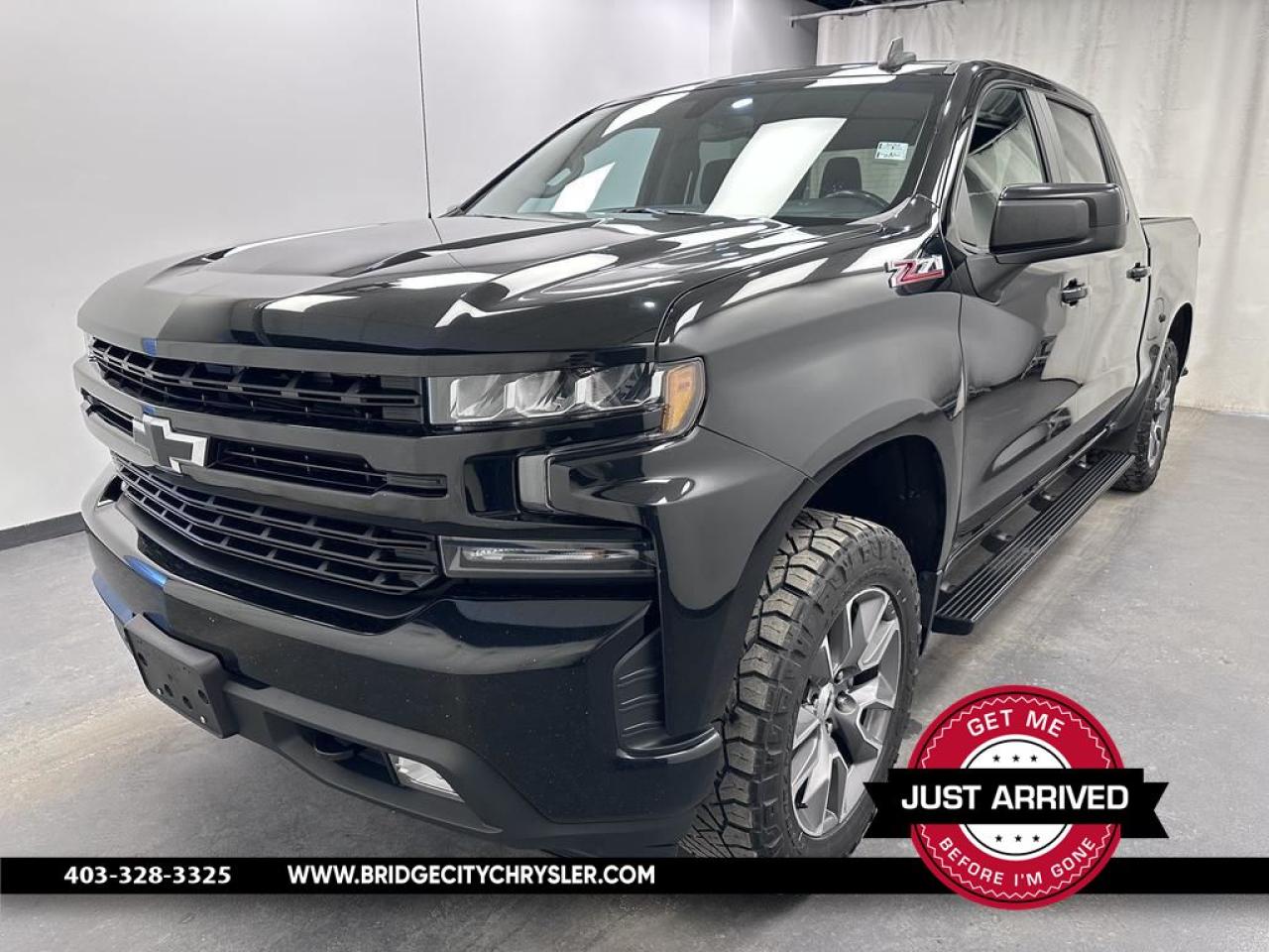 <b>5.3L V8 - Z71 Off-Road - Side Steps - Heated Seats - Remote Start - RST Pkg</b><br>     This hard-working Chevy Silverado is a top choice for its functional interior, handsome exterior and impressive capability. This  2019 Chevrolet Silverado 1500 is fresh on our lot in Lethbridge. <br> <br>The redesigned 2019 Silverado 1500 is functional and ergonomic, suited for the work-site and or family life. Bold styling throughout gives it amazing curb appeal and a dominating stance on the road, while the its smartly designed interior keeps every passenger in superb comfort and connectivity on any trip. With brawn, brains and reliability, this pickup was built by truck people, for truck people, and comes from the family of the most dependable, longest-lasting full-size pickups on the road. This  Crew Cab 4X4 pickup  has 148,621 kms. Stock number 3532 is black in colour  . It has an automatic transmission and is powered by a  355HP 5.3L 8 Cylinder Engine.  <br> <br>To apply right now for financing use this link : <a href=https://www.bridgecitychrysler.com/pre-approval/ target=_blank>https://www.bridgecitychrysler.com/pre-approval/</a><br><br> <br/><br>Locally Owned & Trusted for Over 35 Years  Bridge City Chrysler in Lethbridge, AB <br><br>

At Bridge City Chrysler, weve proudly served the Lethbridge community for more than 35 years, offering an unparalleled car buying experience. Dont just take our word for itour Google reviews speak volumes about our commitment to exceptional service. <br><br>

Delivery & At-Home Test Drives: Convenient options to suit your lifestyle. <br><br>
Flexible Financing for Everyone: Get the vehicle you need with financing solutions tailored to your situation. <br><br>
Full Mechanical Inspections & Professional Cleaning: Every vehicle is thoroughly inspected and cleaned before it hits our lot.<br><br>
We take all makes and models on trade and offer competitive pricing with inventory that changes daily. Whether youre shopping for a Chrysler, Dodge, Jeep, RAM, or FIAT, our AMVIC Licensed dealership makes it easy to browse, buy, and drive away.<br><br>

Located in Lethbridge, AB, we proudly serve customers in Fort Macleod, Taber, Claresholm, and Coaldale. Shop online or visit us today to experience the best in sales, service, and selection. Standard bank rates apply; taxes are additional.<br><br> Vehicle pricing offer shown expire 2025-02-28. <br> Come by and check out our fleet of 50+ used cars and trucks and 150+ new cars and trucks for sale in Lethbridge.  o~o