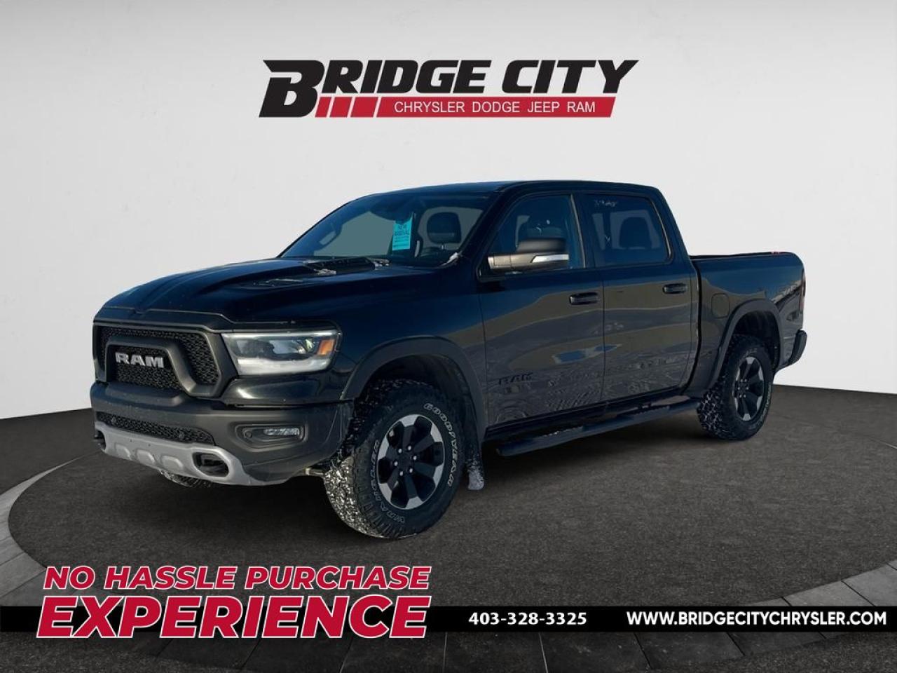 Used 2022 RAM 1500 Rebel GT Pkg - Vented & Heated Seats - Alpine Sound - Box Liner - Side Steps - 3.92 Rear Towing for sale in Lethbridge, AB