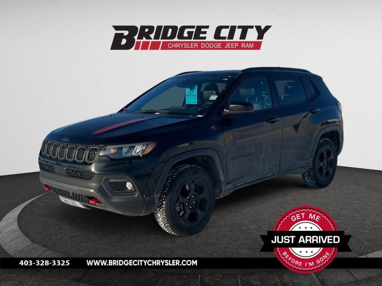 Used 2023 Jeep Compass Trailhawk Leather - Panoramic Sunroof - Alpine Sound - Navigation - Remote Start - Heated Seats - 4x4 for sale in Lethbridge, AB