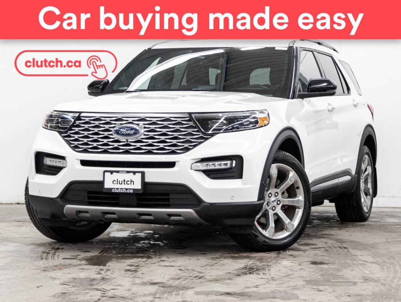 Used 2020 Ford Explorer Platinum 4WD w/ Apple CarPlay & Android Auto, Panoramic Moonroof, Nav for sale in Toronto, ON