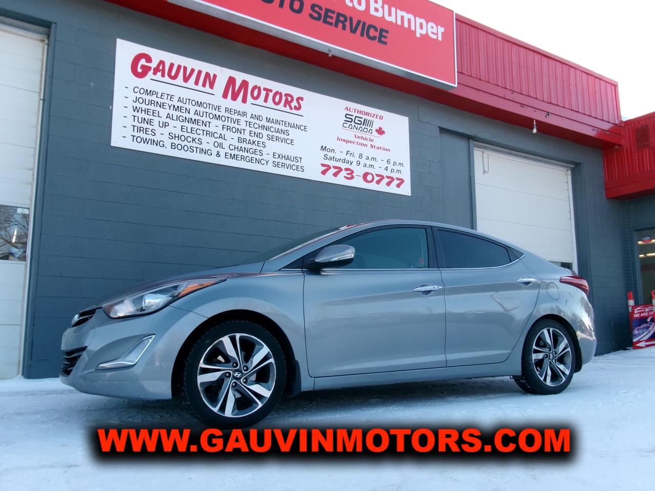 Used 2015 Hyundai Elantra Loaded, Leather, Nav, Sunroof & More! Sale Priced! for sale in Swift Current, SK