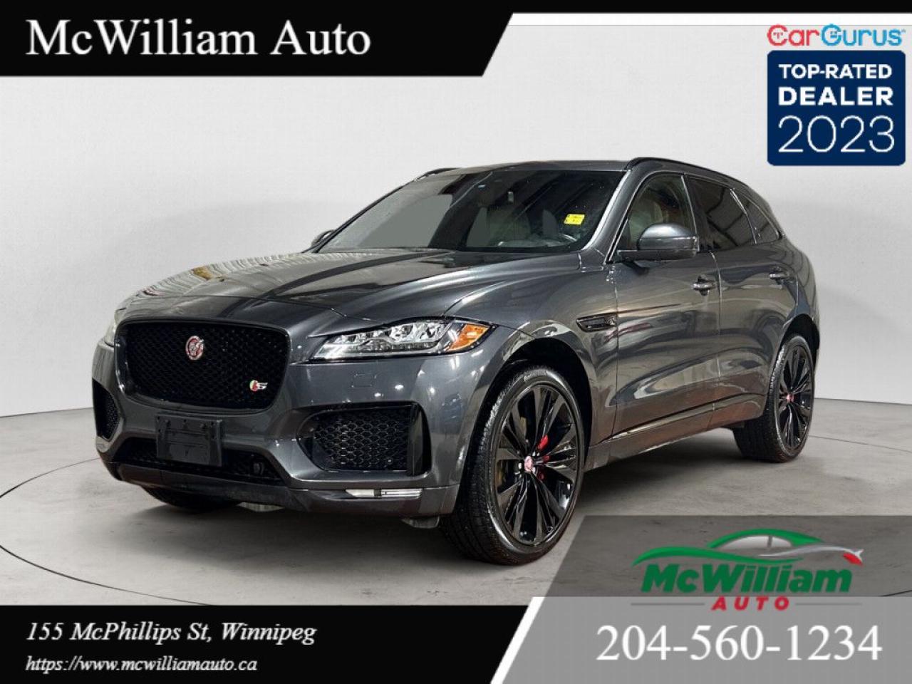 Used 2018 Jaguar F-PACE S All Wheel Drive Sport Utility Automatic for sale in Winnipeg, MB