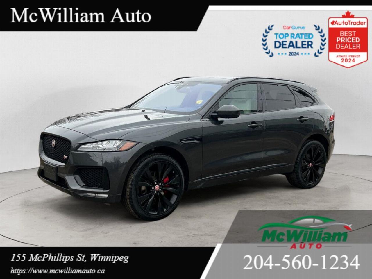 Used 2018 Jaguar F-PACE S |380HP SUPER CHARGED V6|HUD|PANO ROOF| for sale in Winnipeg, MB