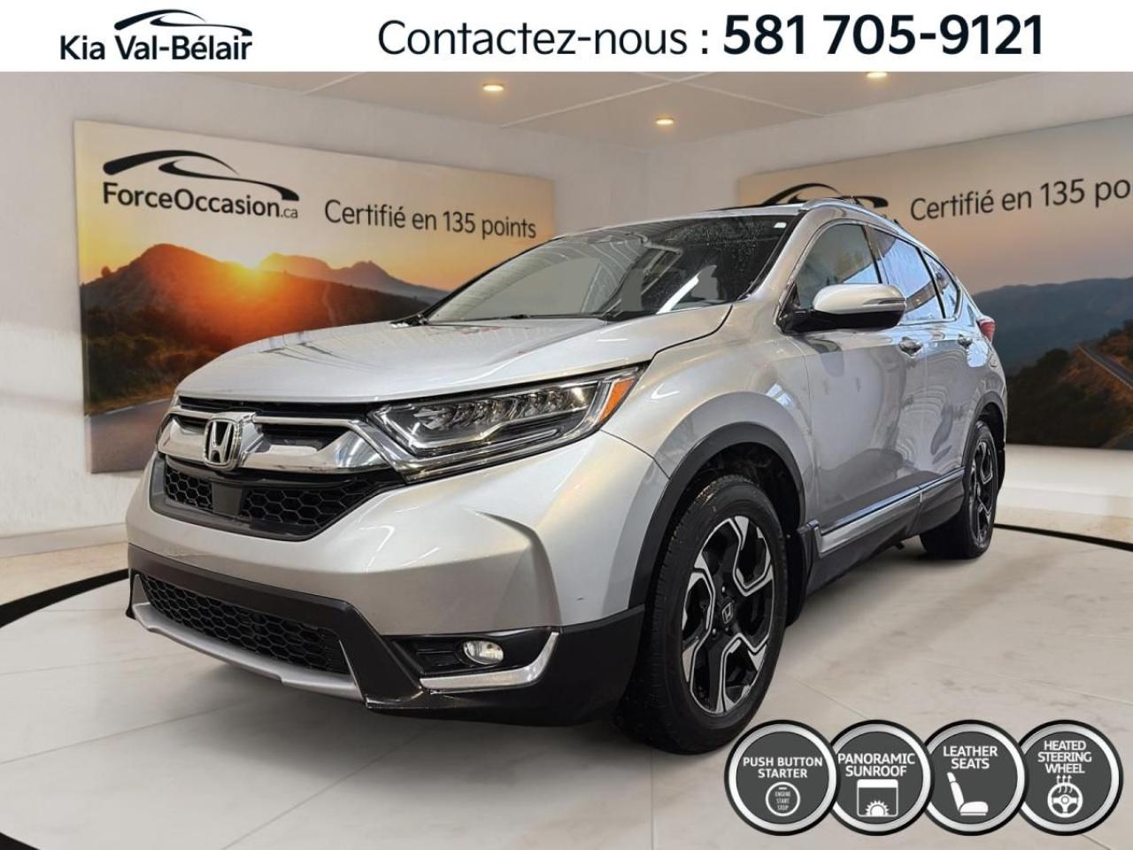 Used 2017 Honda CR-V TOURING AWD *CUIR *SIÈGES CHAUFF *CAMÉRA *GPS *A/C for sale in Québec, QC