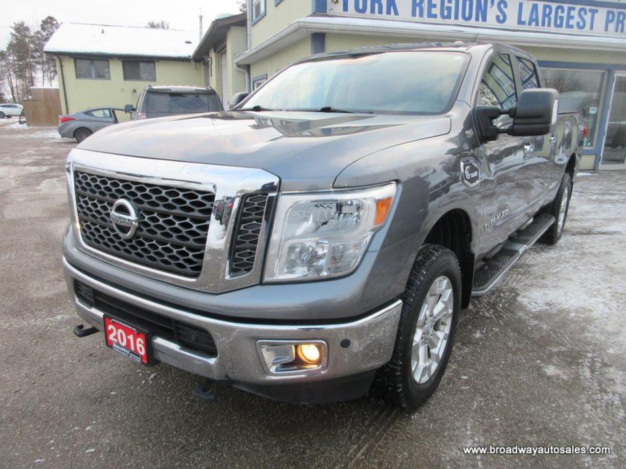 Used 2016 Nissan Titan XD GREAT KM'S SV-EDITION 5 PASSENGER 5.0L - CUMMINS.. 4X4.. CREW-CAB.. 6.6-BOX.. NAVIGATION.. HEATED SEATS.. BACK-UP CAMERA.. BLUETOOTH SYSTEM.. for sale in Bradford, ON