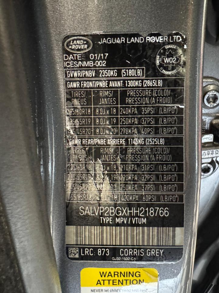 2017 Land Rover Range Rover Evoque SE AWD+New Tires+Brakes+ApplePlay+CLEAN CARFAX - Photo #45
