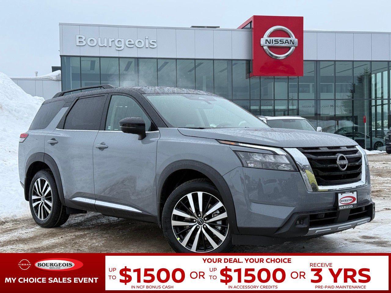 New 2025 Nissan Pathfinder Platinum 4WD for sale in Midland, ON