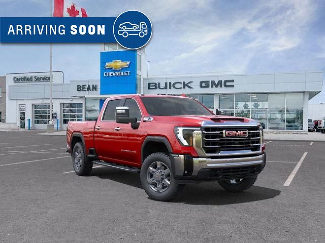 New 2025 GMC Sierra 2500 HD SLT 6.6L DURAMAX V8 WITH REMOTE START/ENTRY, SUNROOF, HEATED SEATS, HEATED STEERING WHEEL & MULTI-PRO TAILGATE for sale in Carleton Place, ON