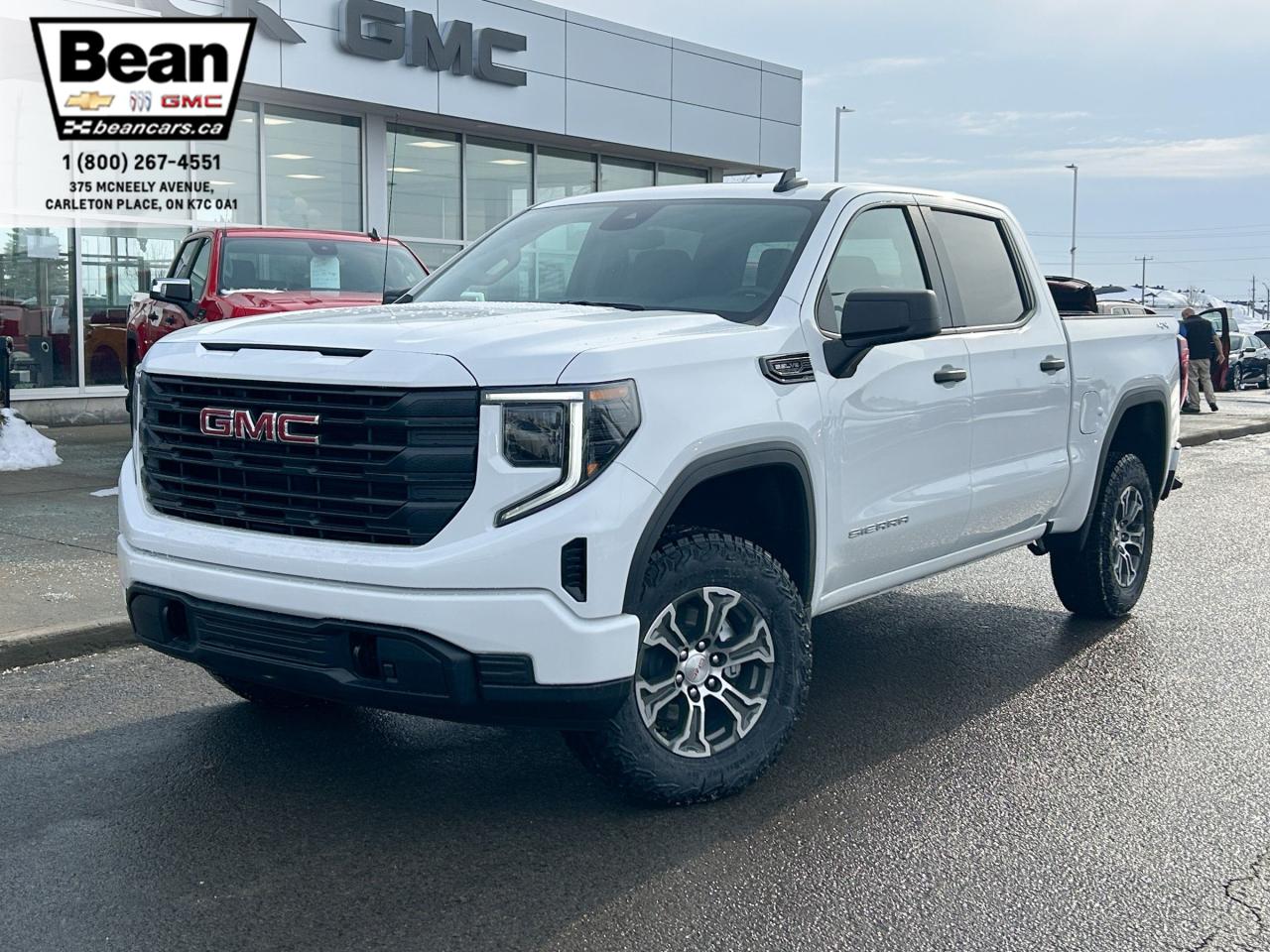 New 2025 GMC Sierra 1500 Pro 5.3L V8 WITH REMOTE START/ENTRY, HITCH GUIDANCE, HD REAR VISION CAMERA, EZ LIFT TAILGATE, APPLE CARPLAY AND ANDROID AUTO for sale in Carleton Place, ON