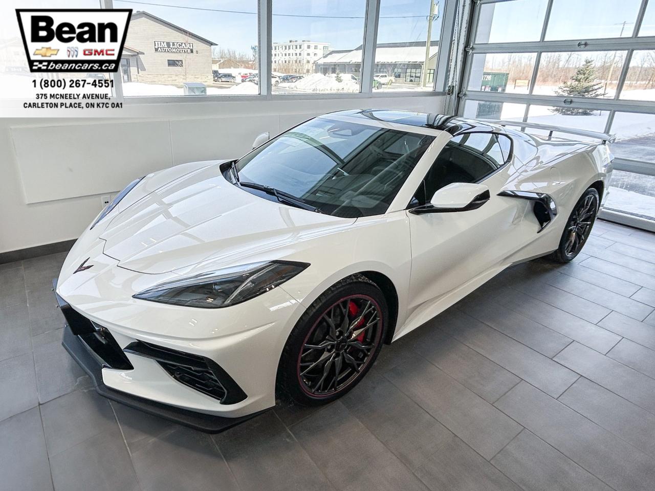 New 2025 Chevrolet Corvette Stingray 6.2L V8 WITH REMOTE START/ENTRY, HEATED/VENTILATED SEATS, HEATED STEERING WHEEL, HD REAR VISION CAMERA, BOSE AUDIO, APPLE CARPLAY AND ANDROID AUTO, Z51 PERFORMANCE PACKAGE for sale in Carleton Place, ON