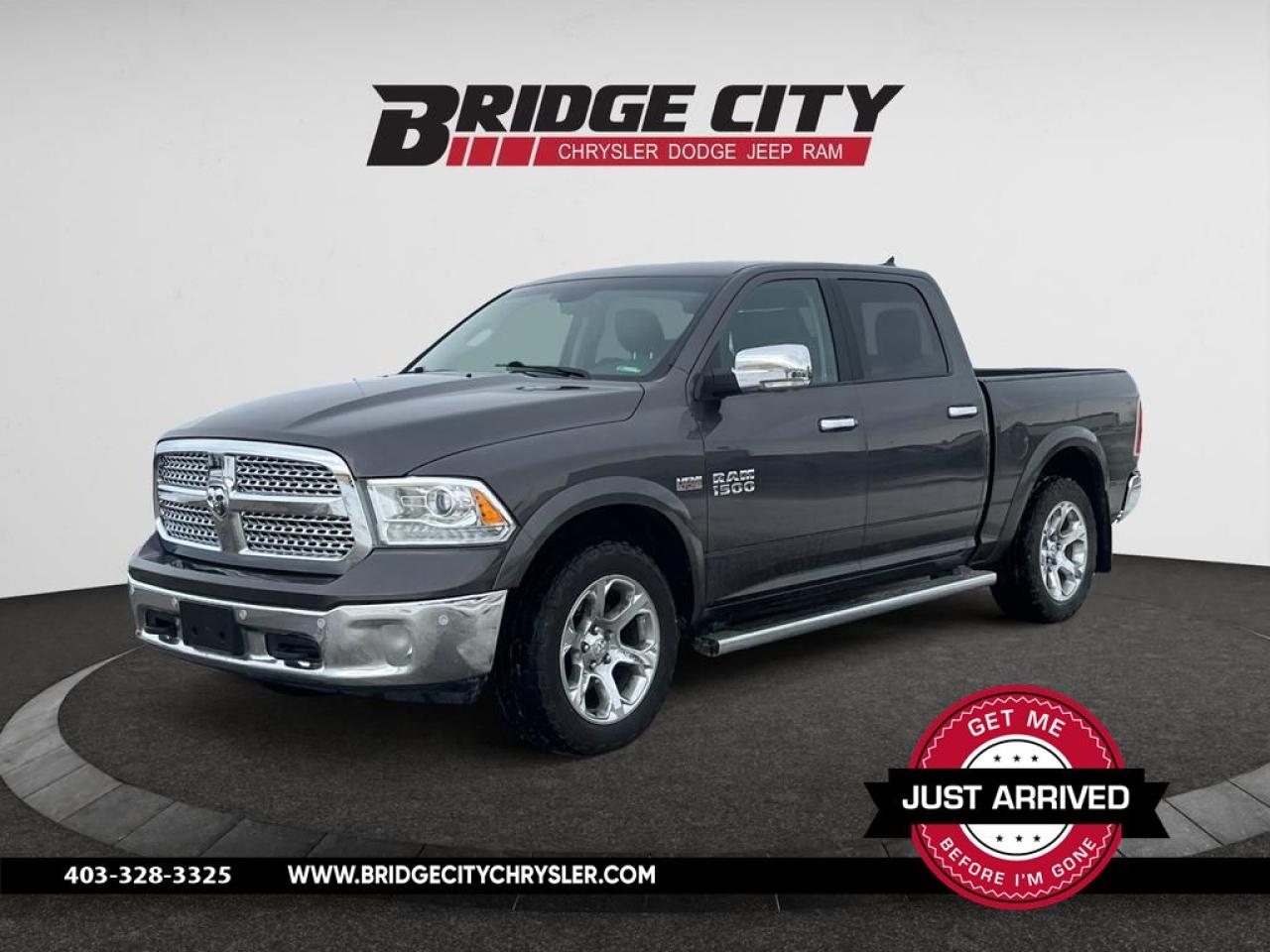 Used 2018 RAM 1500 Laramie Leather - 3.92 Rear Towing - Sunroof - Alpine Sound - Remote Start - Navigation for sale in Lethbridge, AB