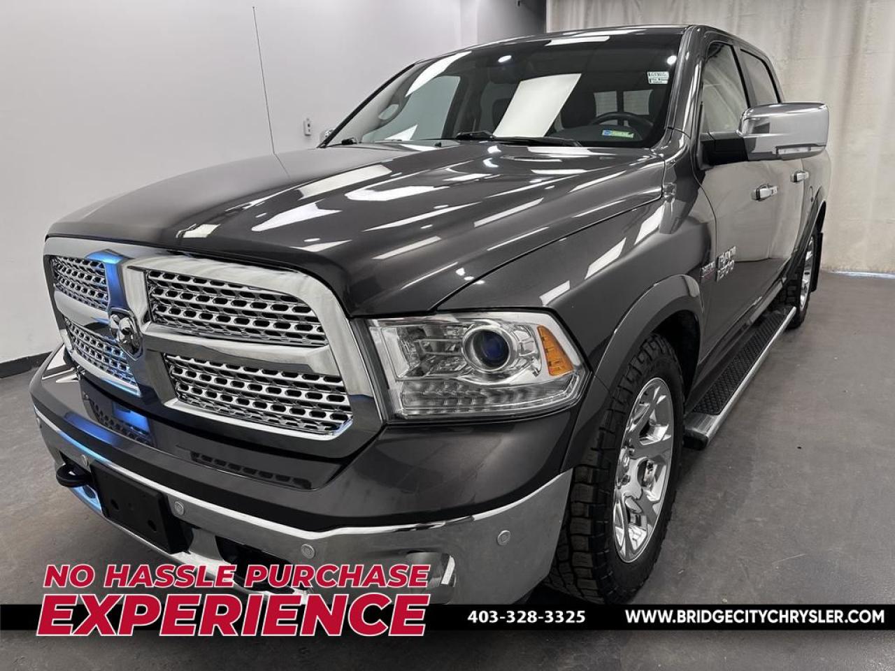 Used 2018 RAM 1500 Laramie Leather - 3.92 Rear Towing - Sunroof - Alpine Sound - Remote Start - Navigation for sale in Lethbridge, AB